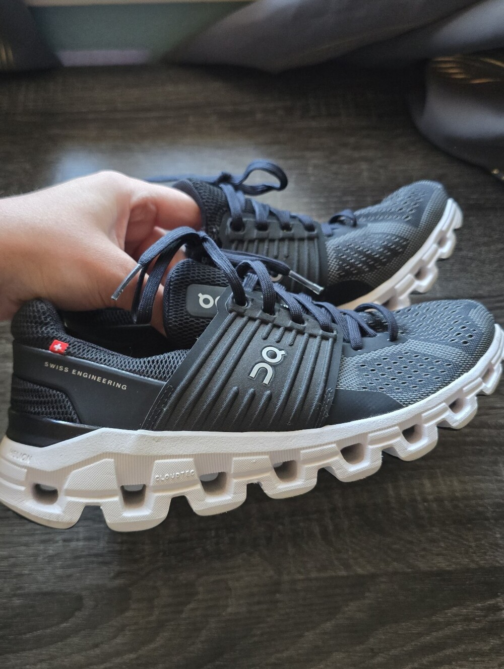 On Cloud Running Cloudswift Helion Superfoam Lace Up Trainers Sneakers Black